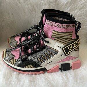SOLD! Dolce & Gabbana Sorrento High-Top Trekking Sneakers